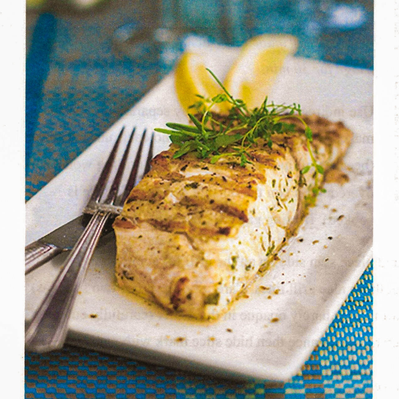 Grilled Striped Bass With Fresh Herbs