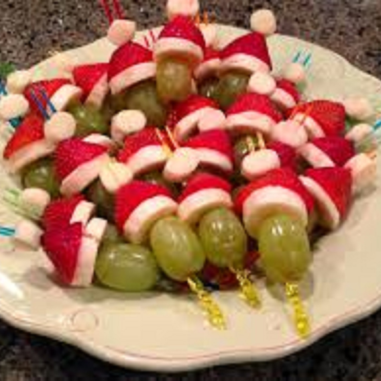 Grinch Kabobs - Recipes From A Pantry
