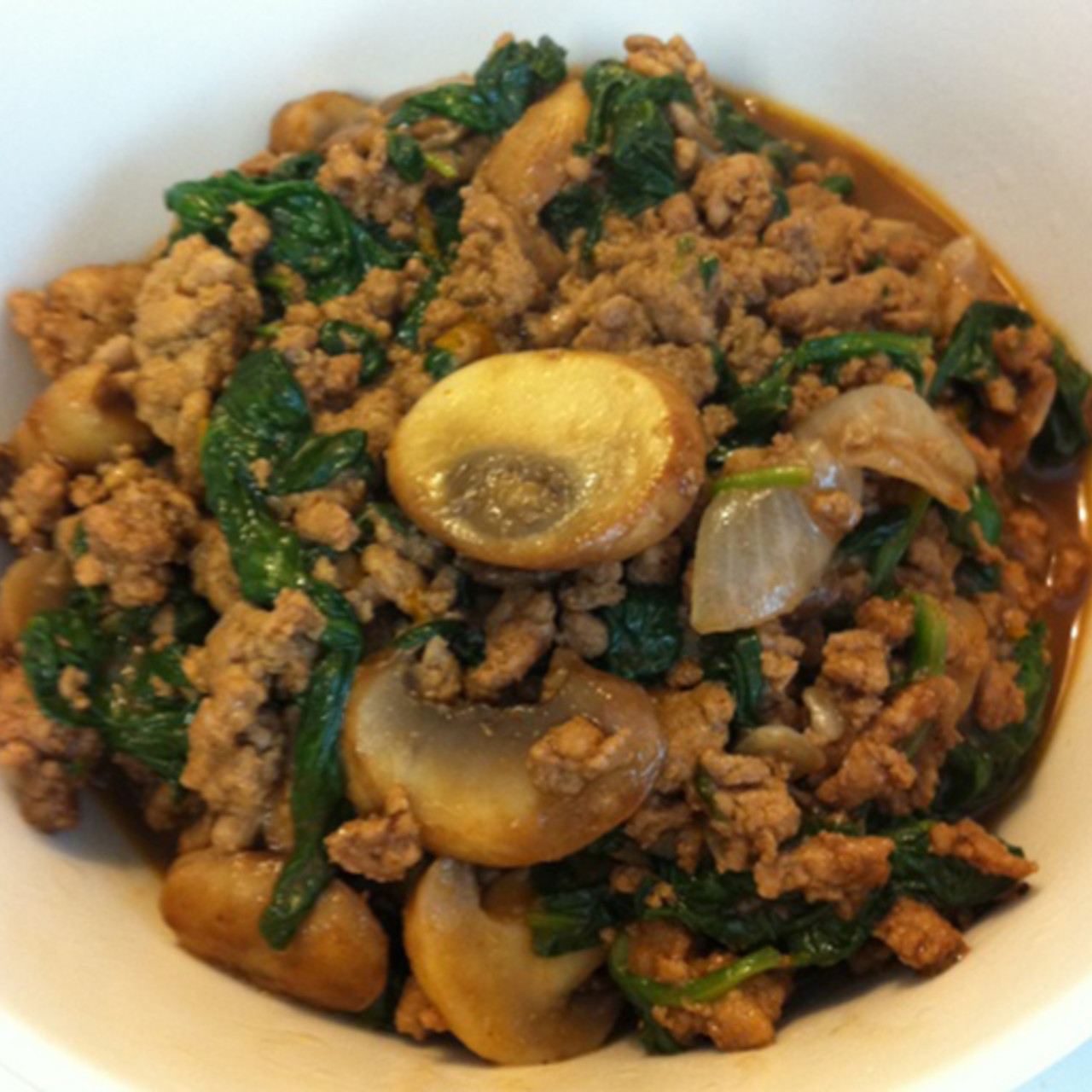 ground-turkey-with-mushrooms-onions-and-spinach