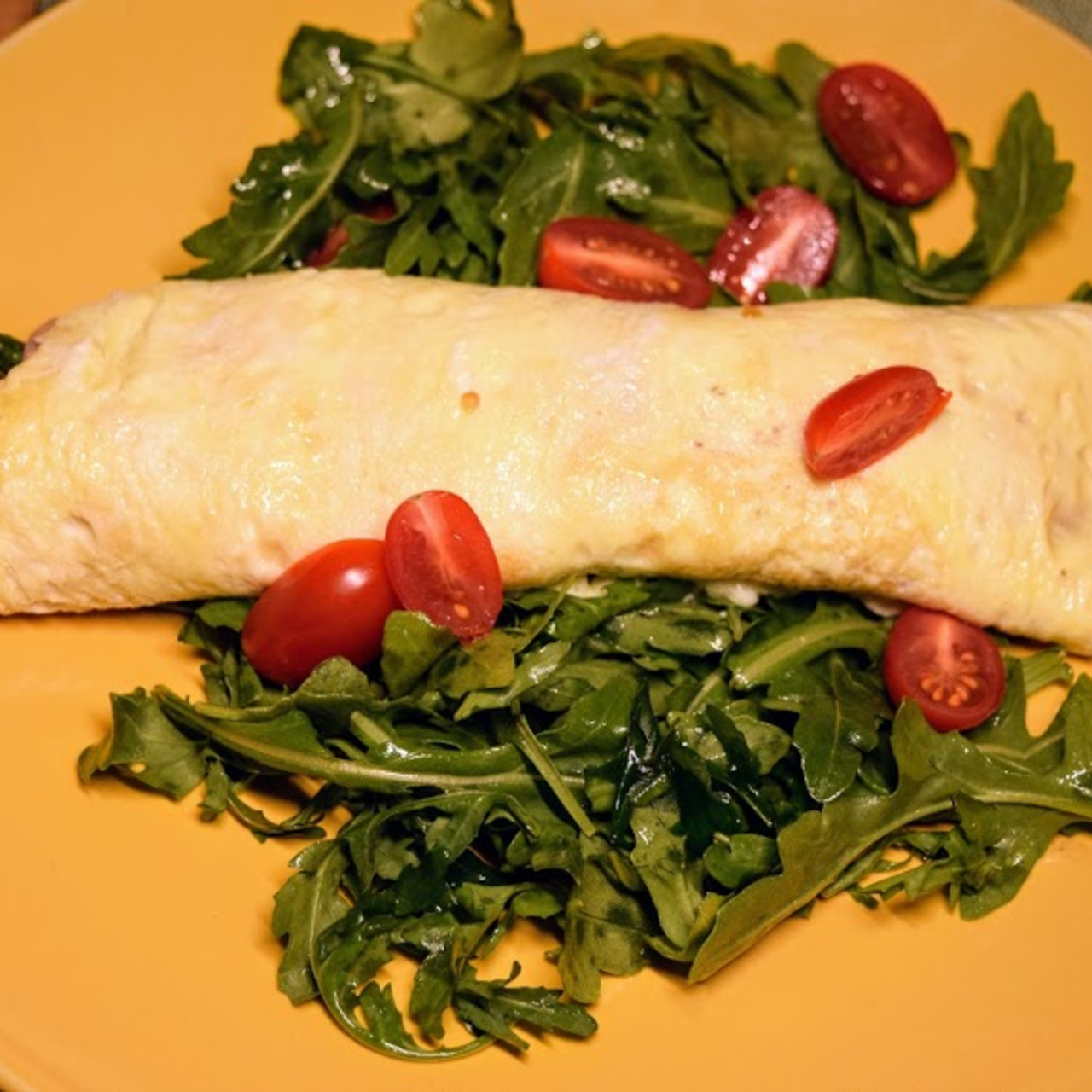 Ham and Asparagus Rolled Omelet