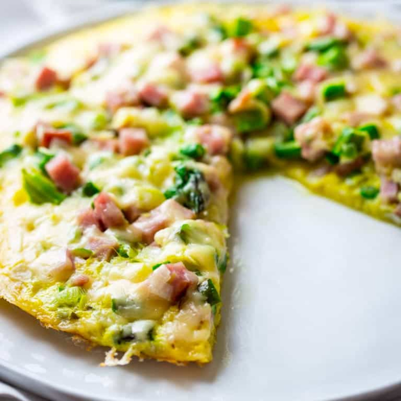 Healthier Ham and Cheese Frittata