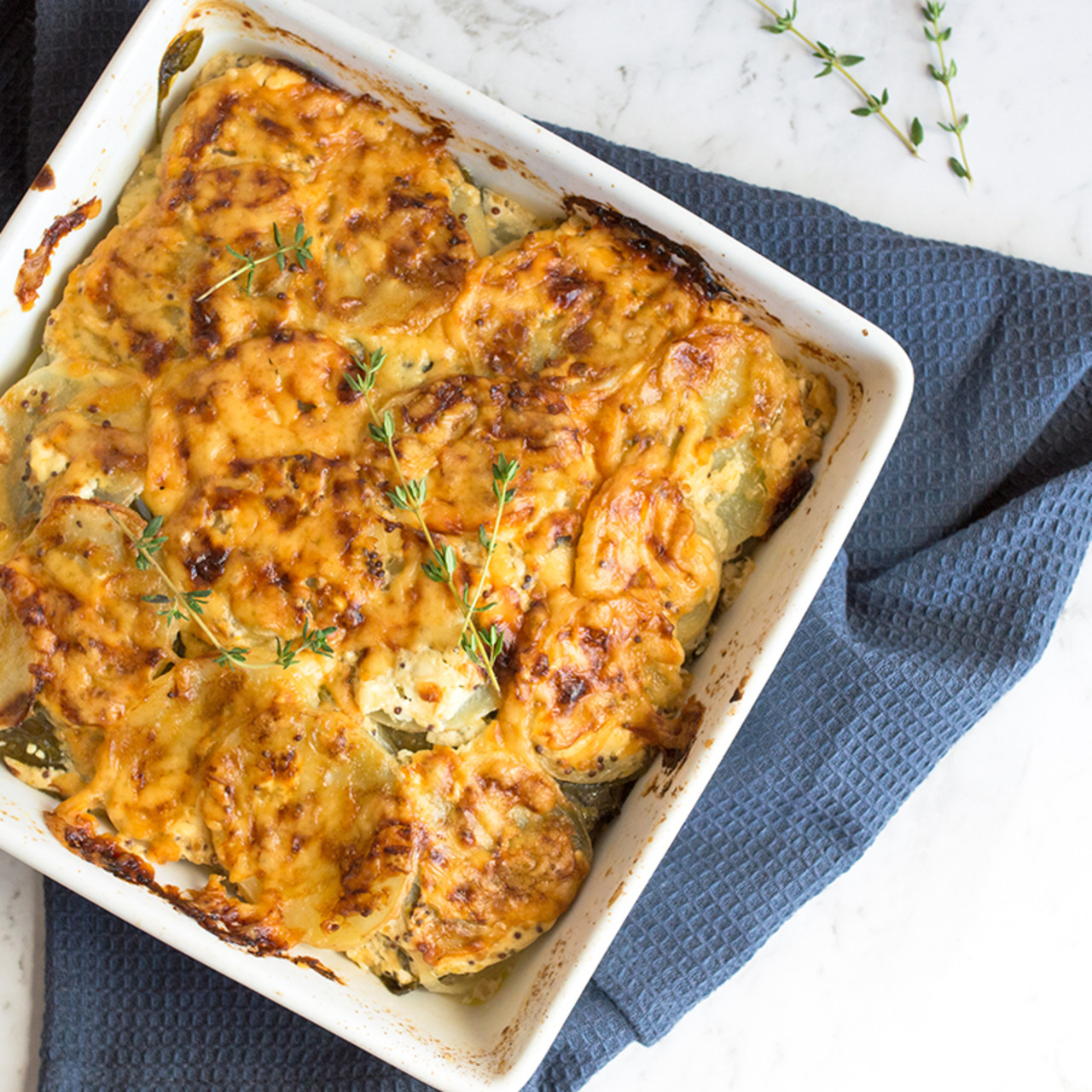 Healthy scalloped potatoes