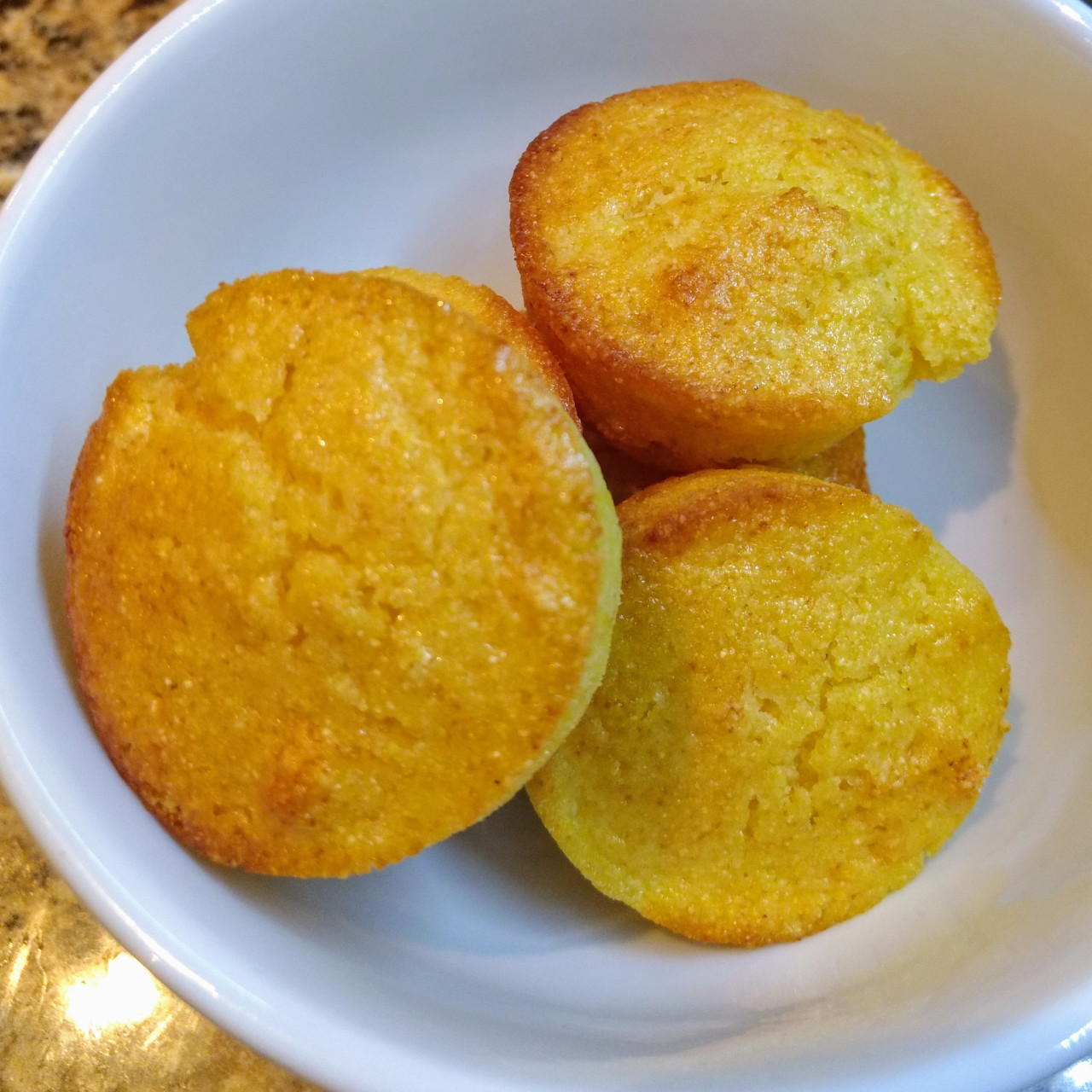 Honey Yogurt Cornbread (mini muffin size)