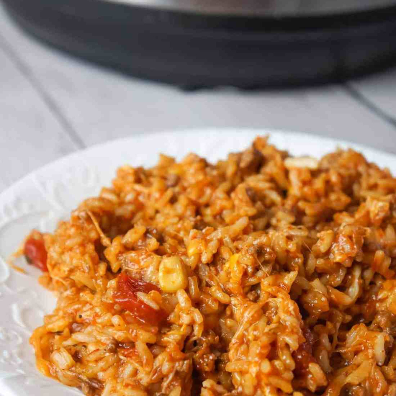 Instant Pot Spanish Rice with Ground Beef