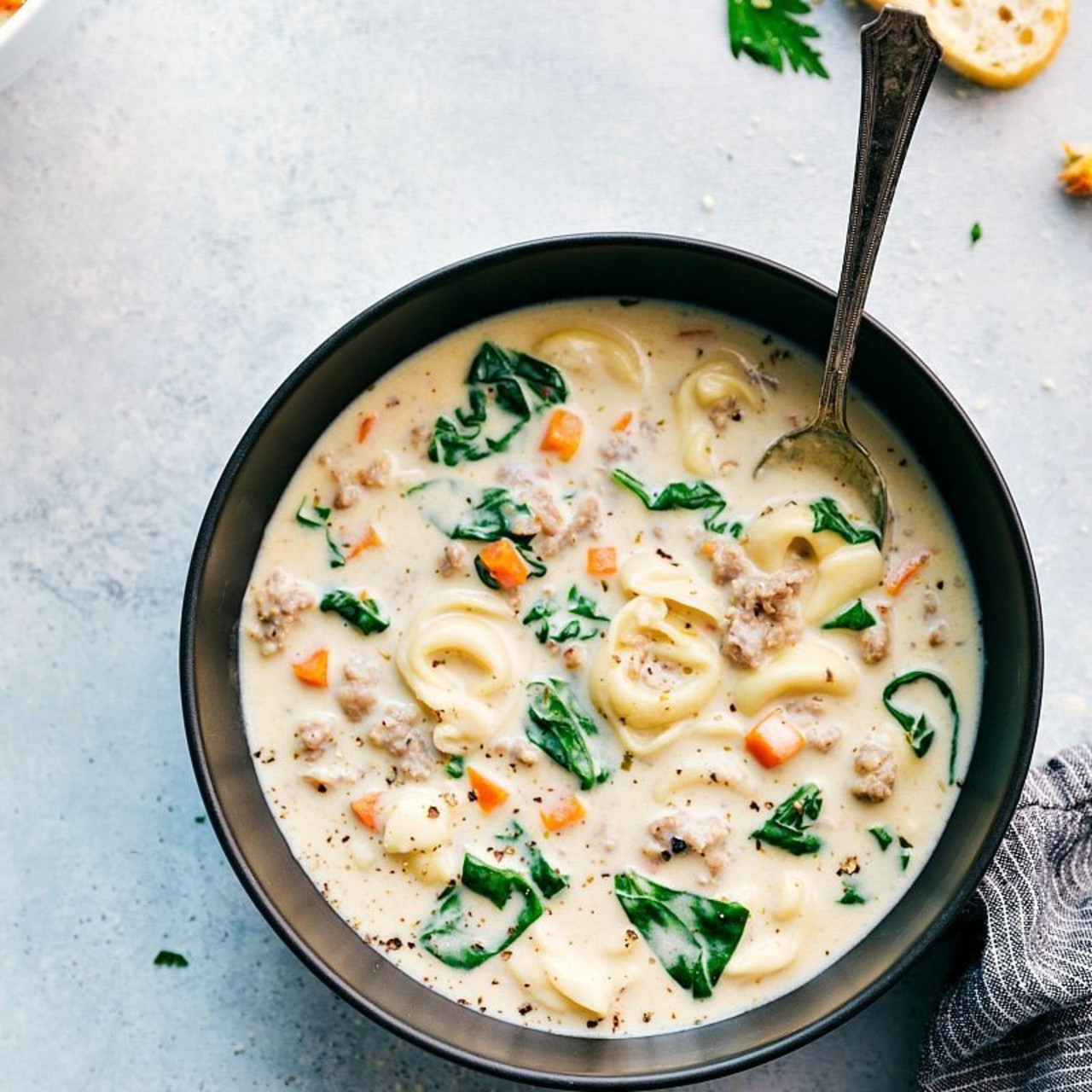 Instant Pot Sausage Tortellini Soup