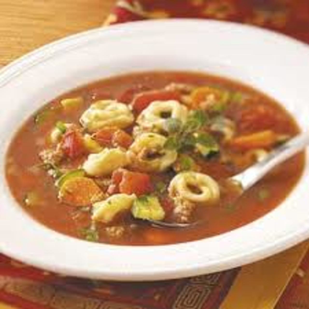 Italian Sausage Soup with Tortellini