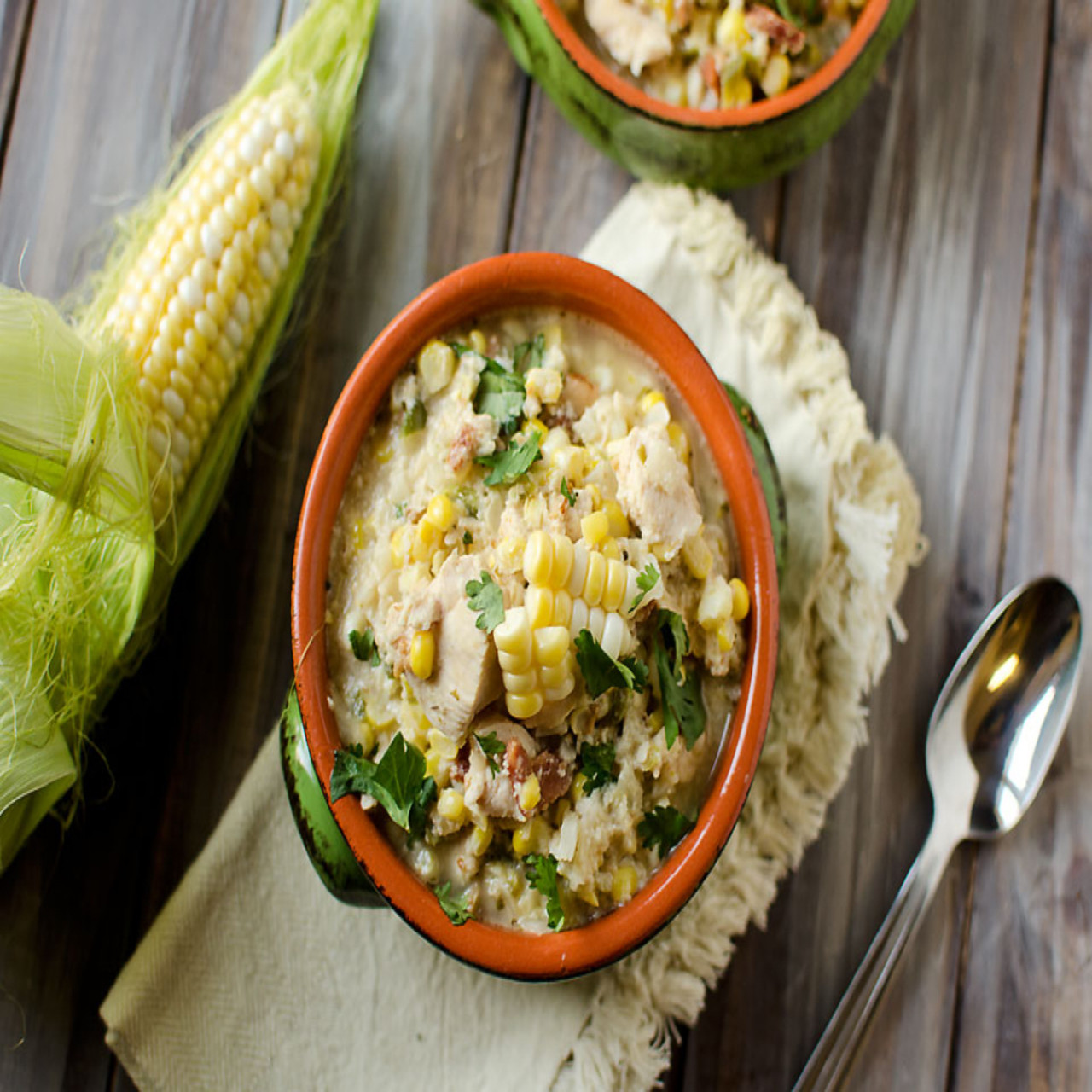 Jalapeno, Chicken & Sweet Corn Soup