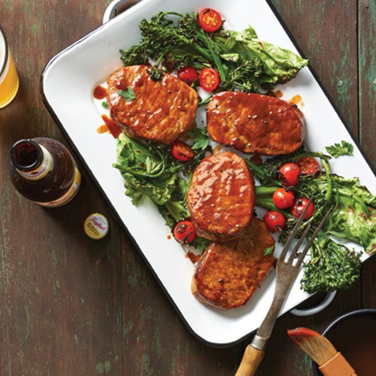 Kentucky-Style Smoked Pork Chops