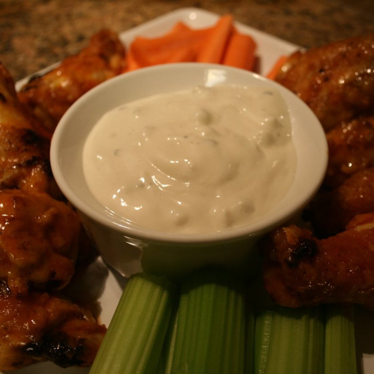 Lighter Bakefried Buffalo Wings