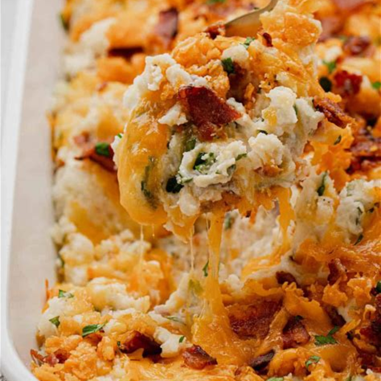 Loaded Leftover Mashed Potatoes Casserole 0836