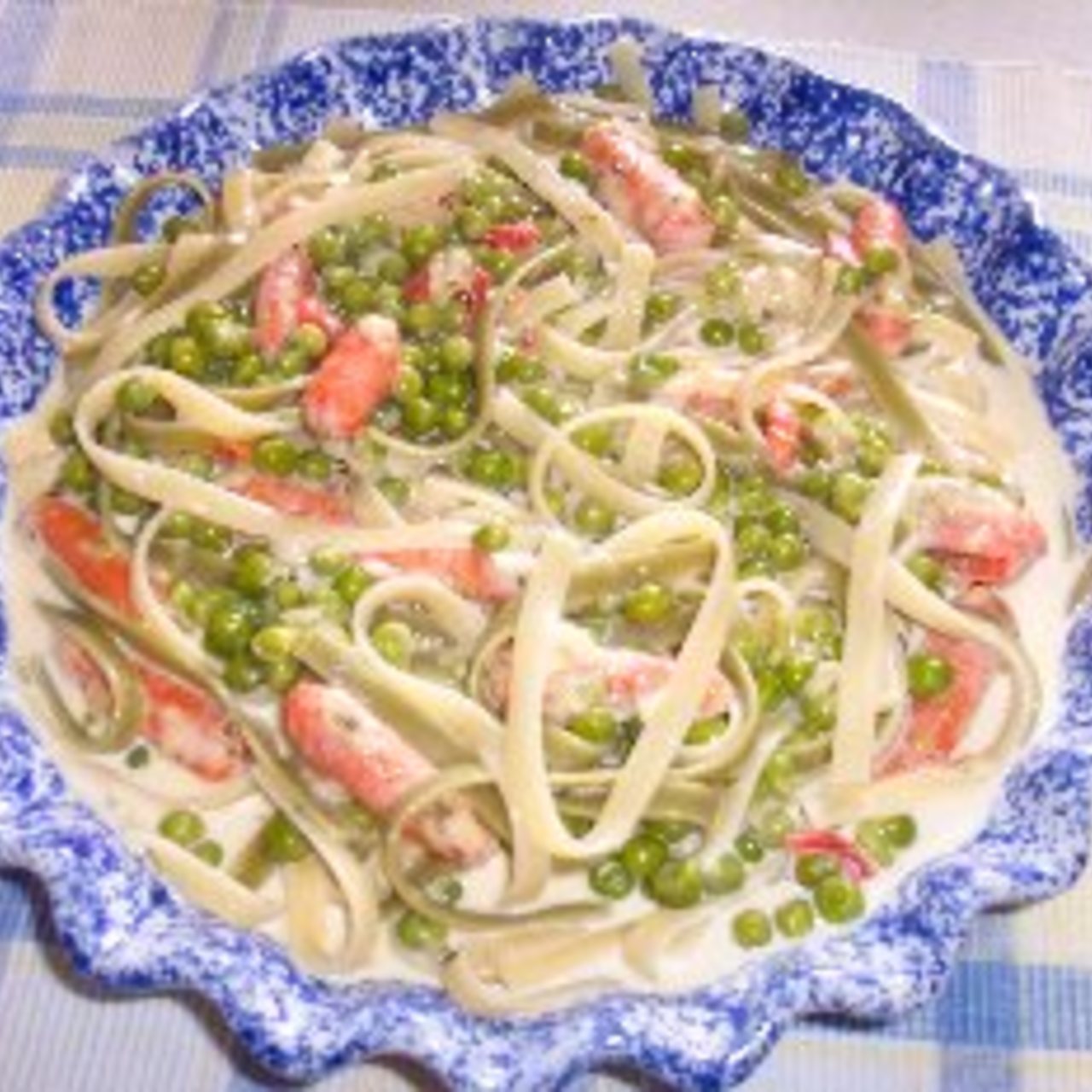 LowFat Fettucini Alfredo with Vegetables