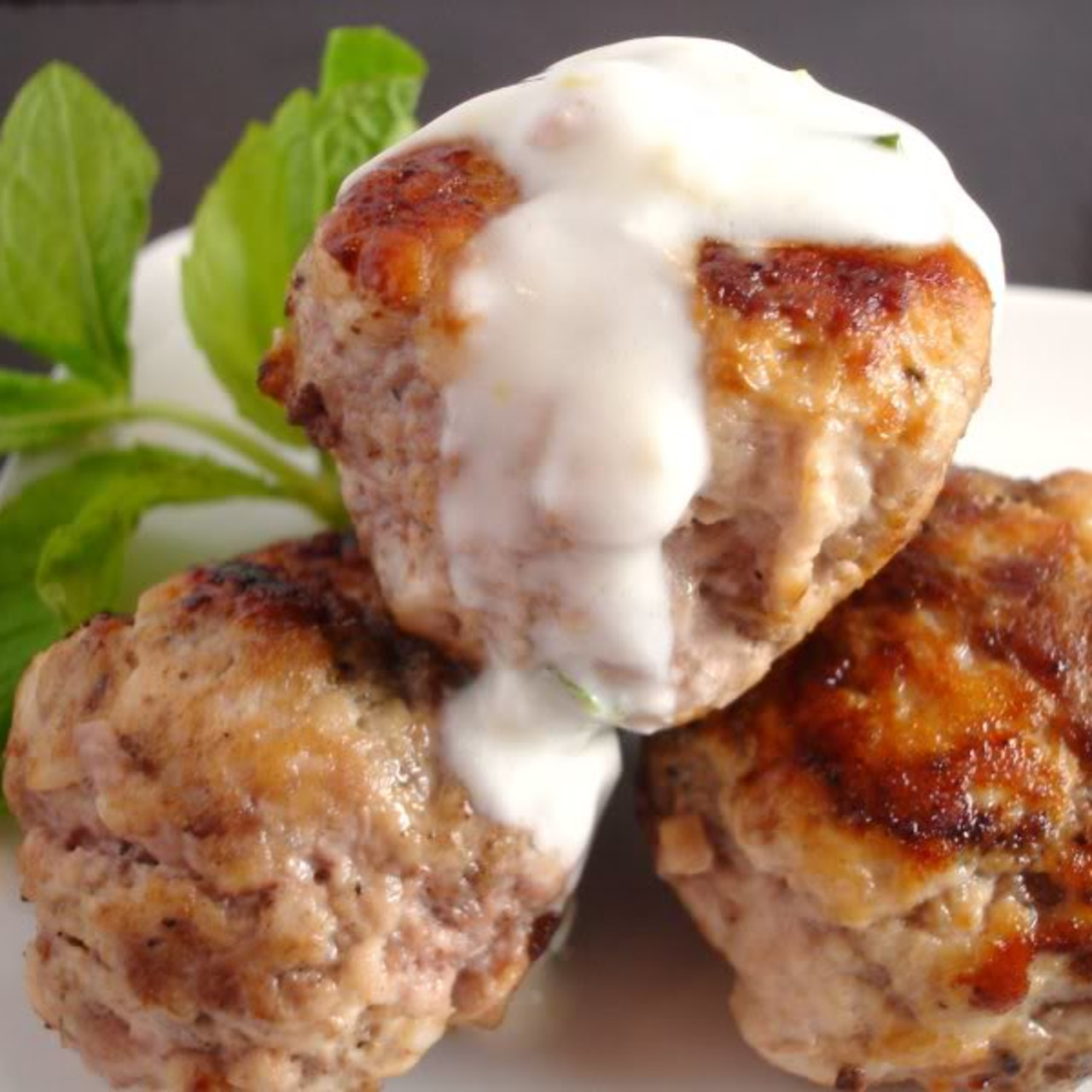 Meatballs With Lemon Yogurt Sauce