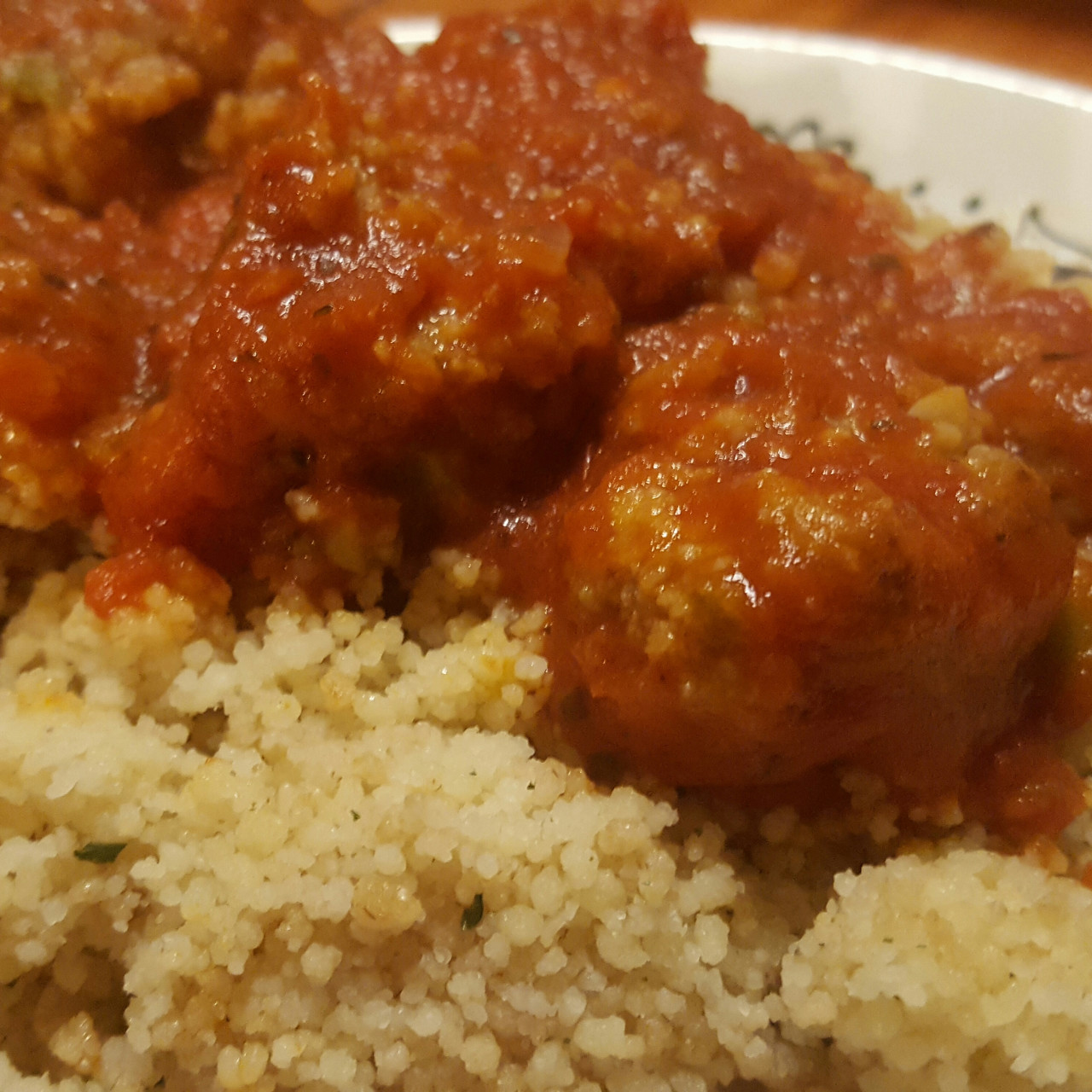 Mediterranean Meatballs with Couscous