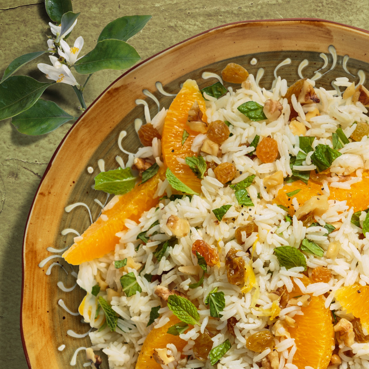 Middle Eastern Orange Mint Rice