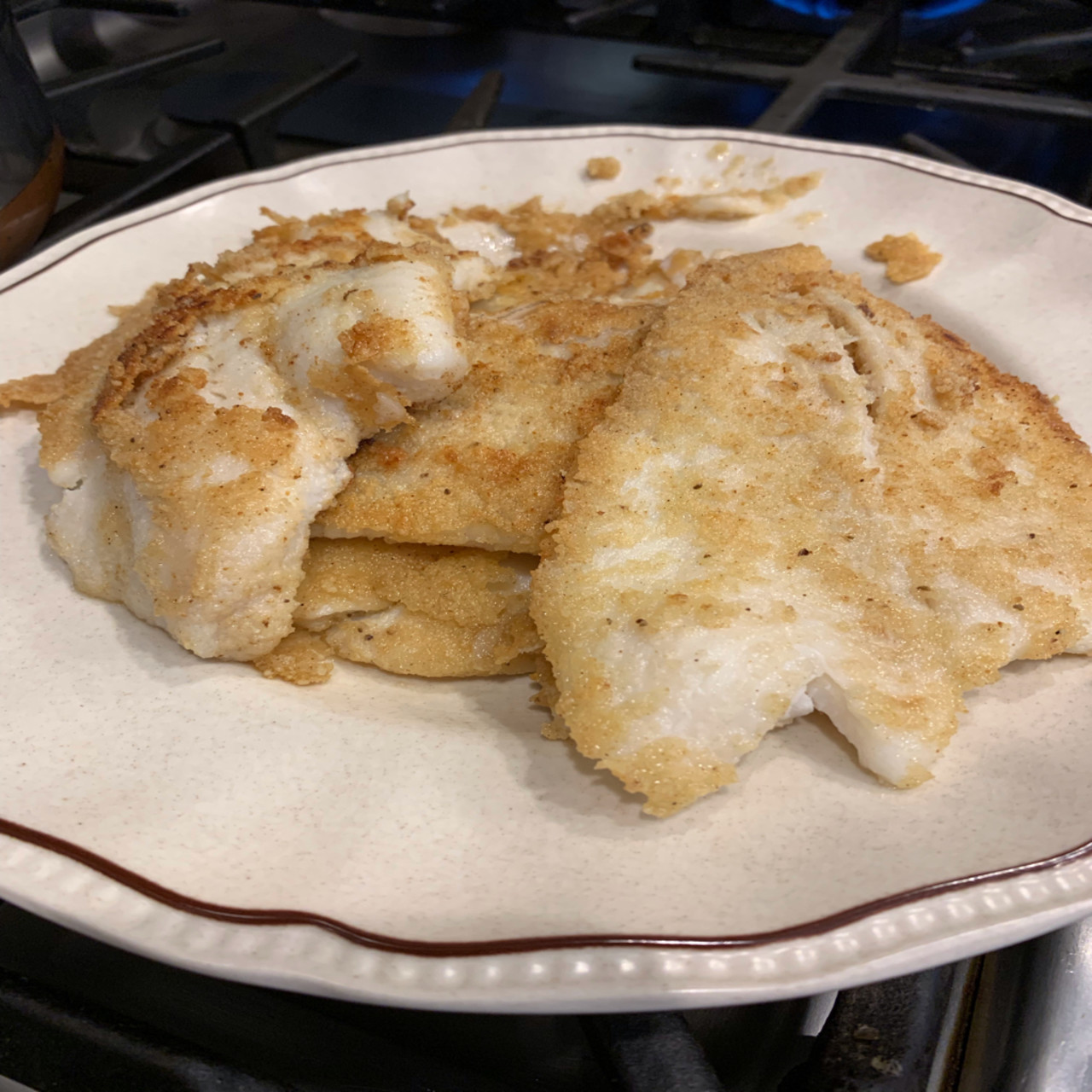 Old Bay Fried Flounder (keto friendly)