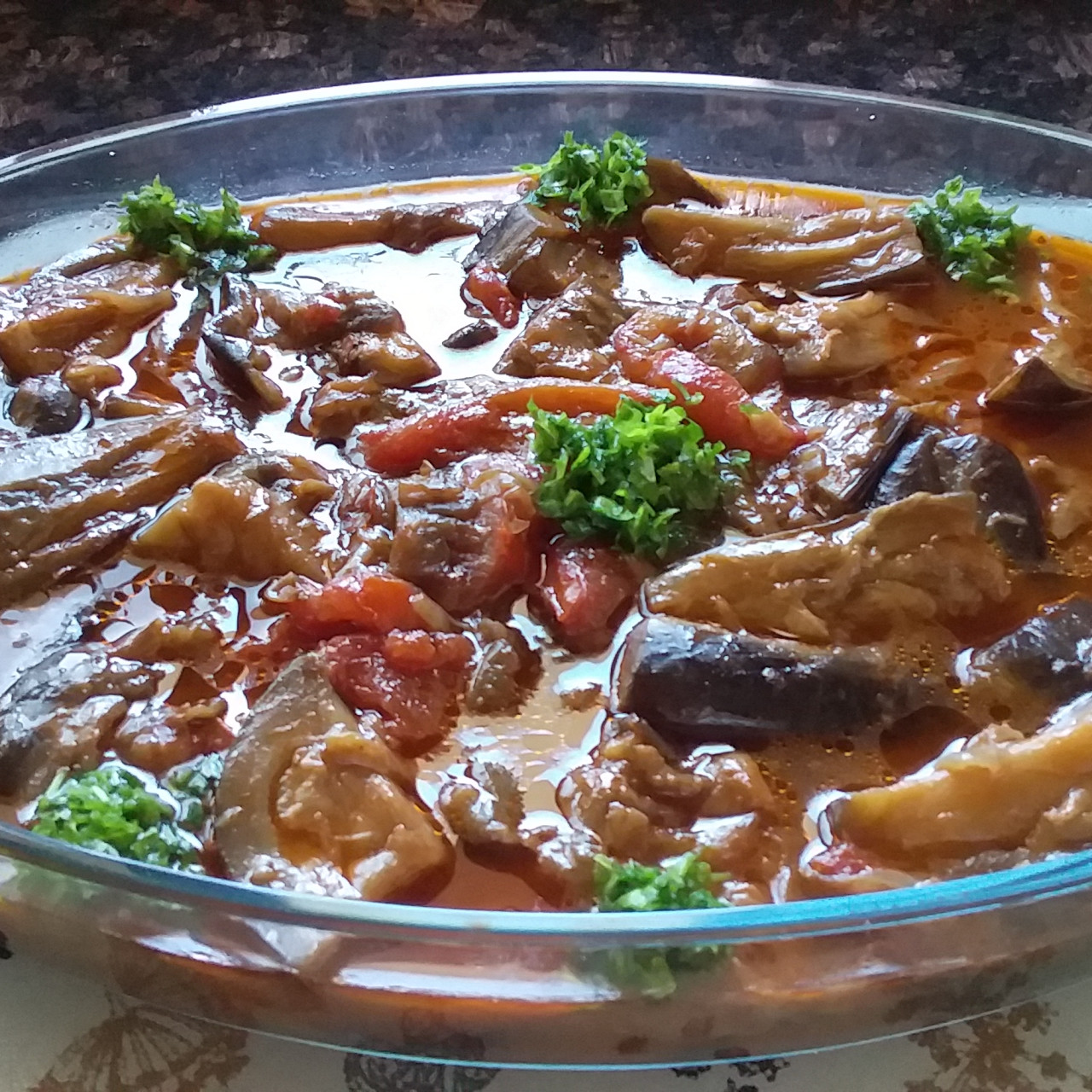 Olive Oil Garlic Eggplant