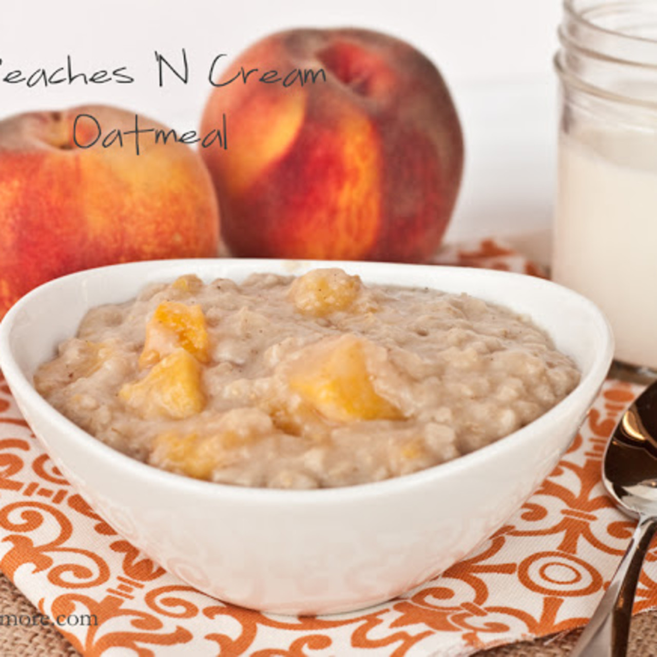 Overnight Peaches & Cream Oatmeal