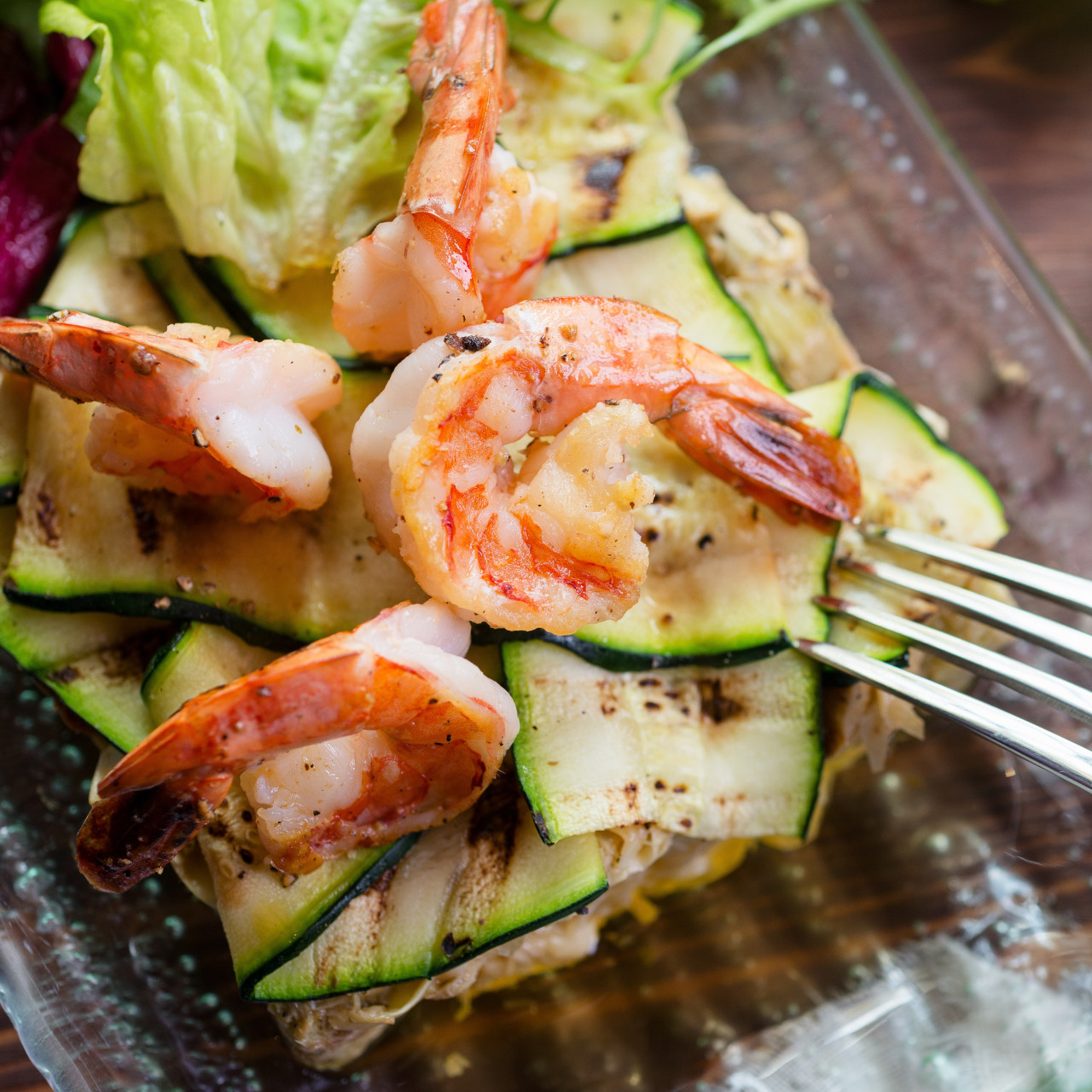 Pan Grilled Shrimp and Veggies
