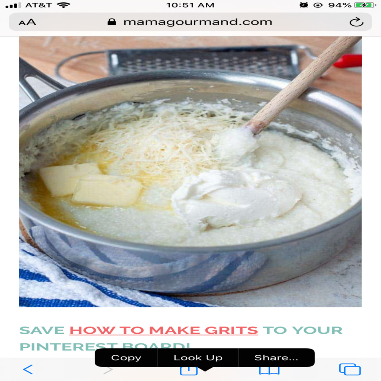 Parmesan Ricotta Grits