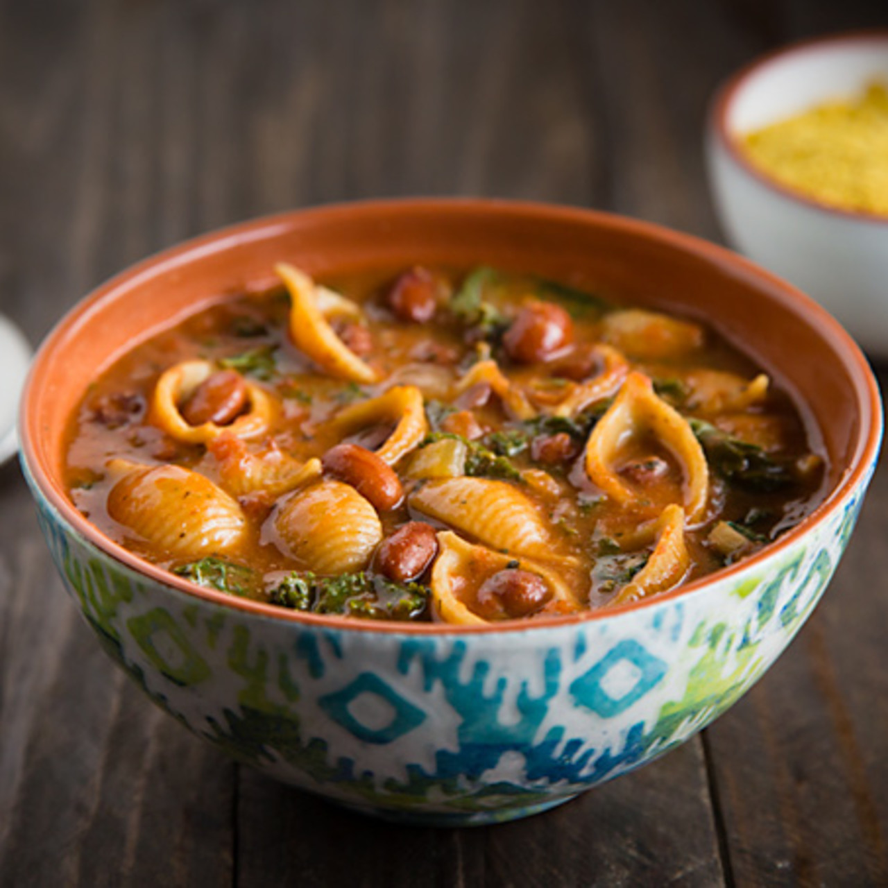 Pasta Fagioli with Pinto Beans and Kale