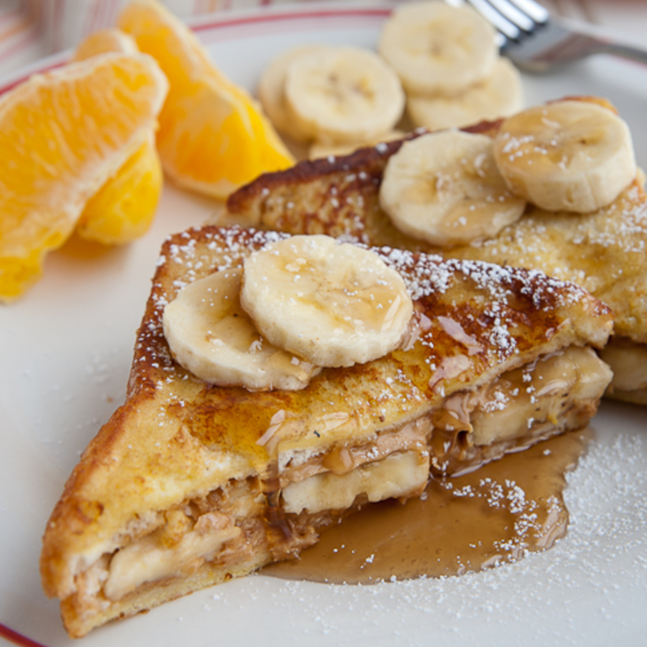 Peanut Butter Banana French Toast