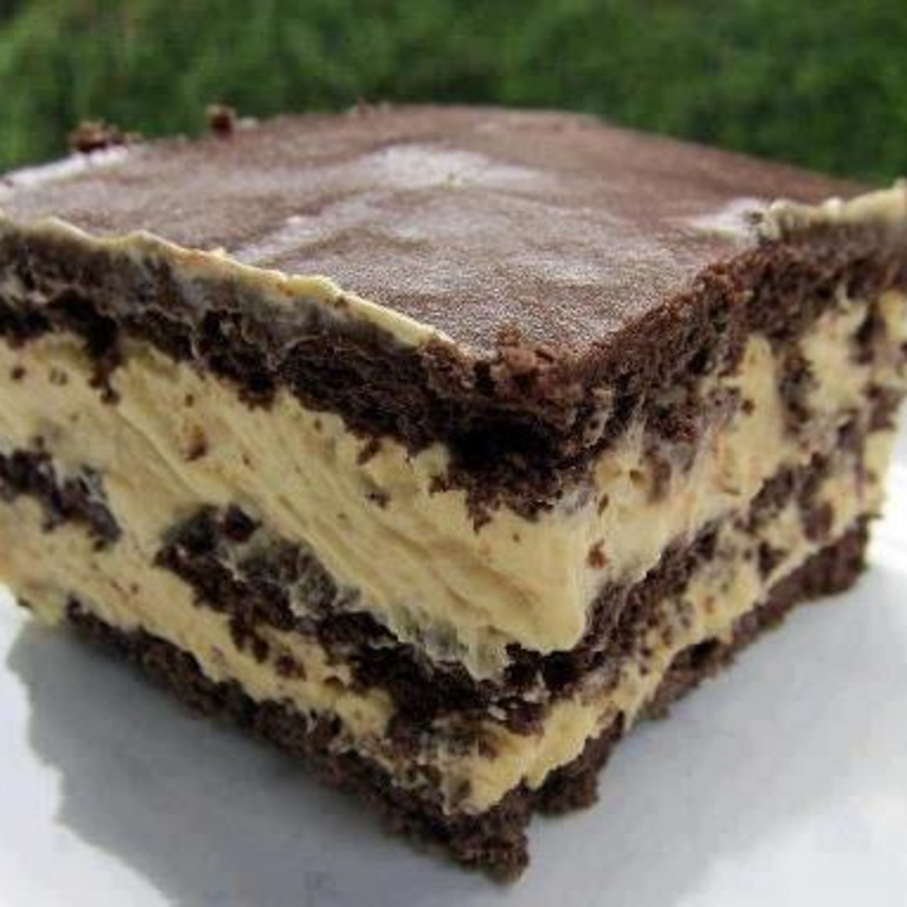 Peanut Butter Chocolate Eclair Cake