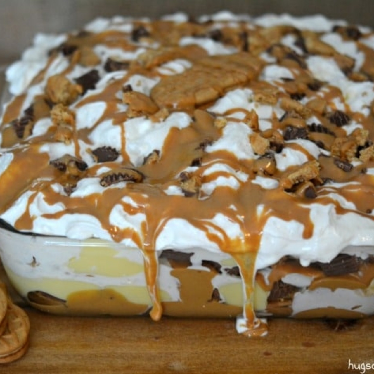 peanut butter cookie lasagna