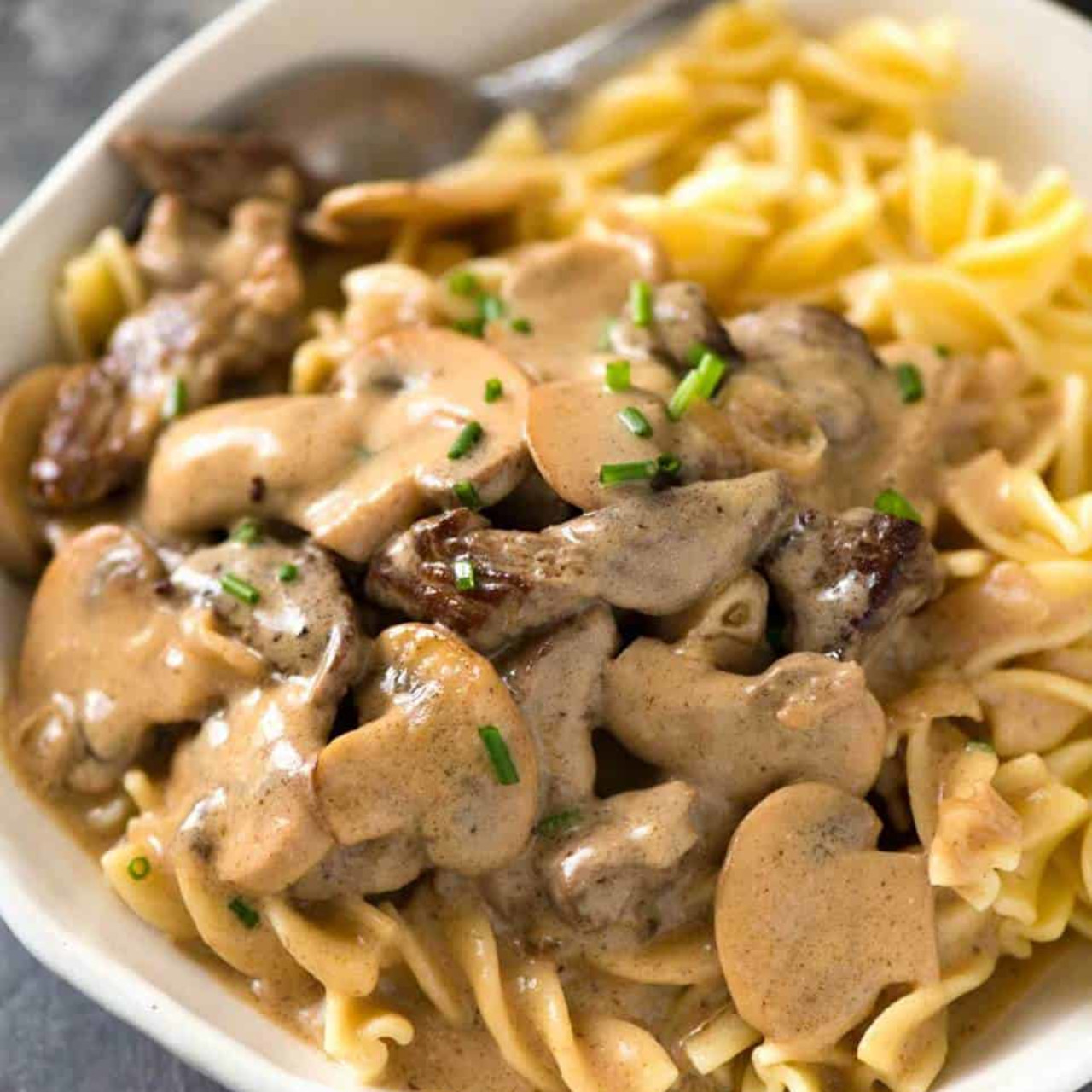 Pork Stroganoff