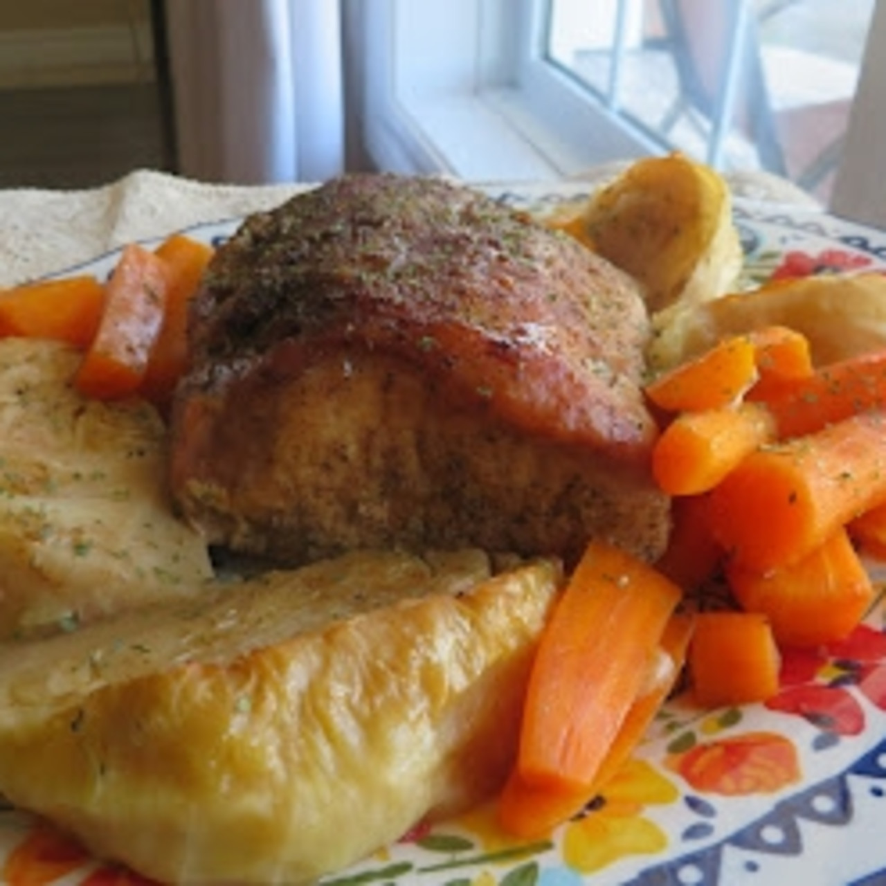 Pot Roast Pork With Cabbage & Carrots
