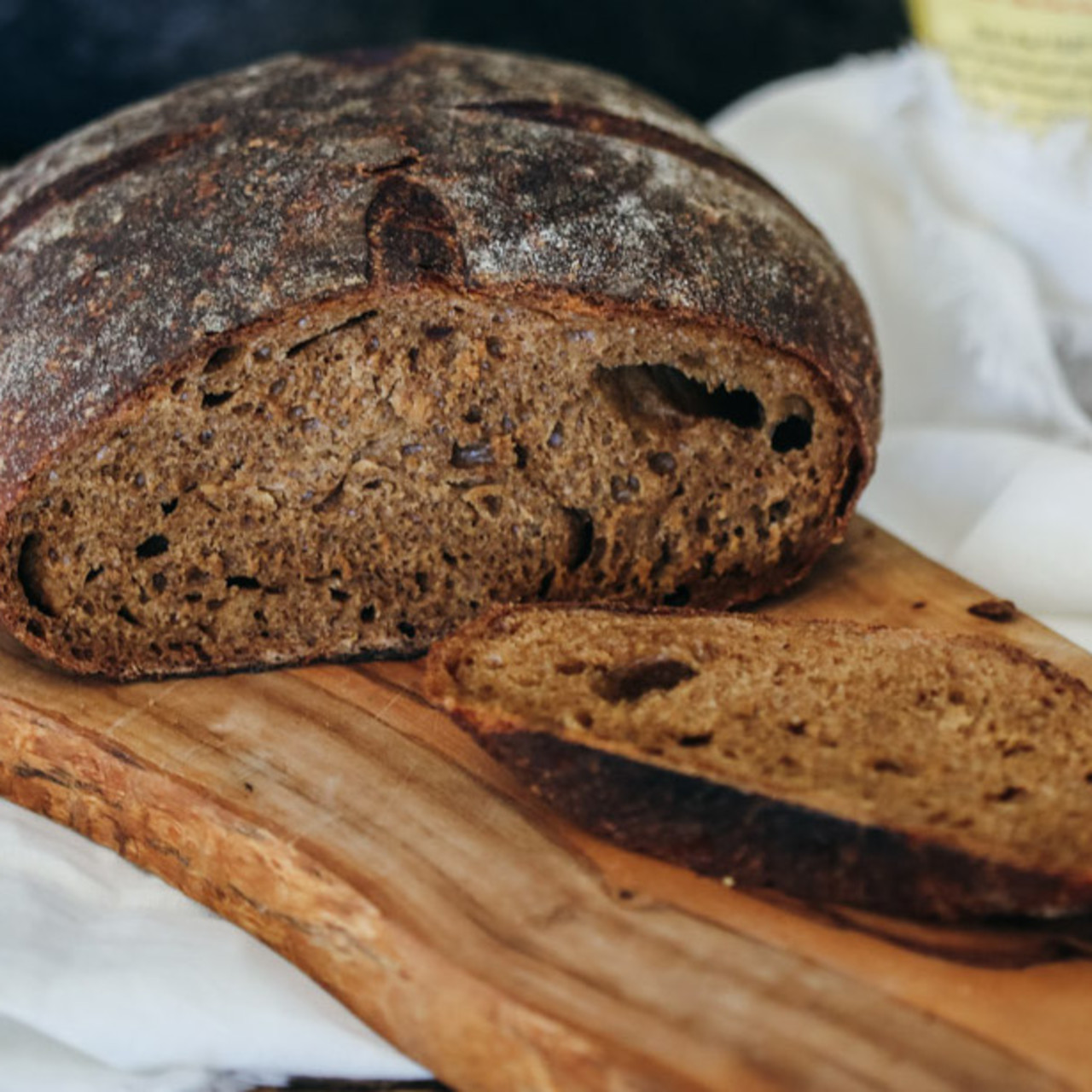 Bread Pumpernickel (NoKnead)