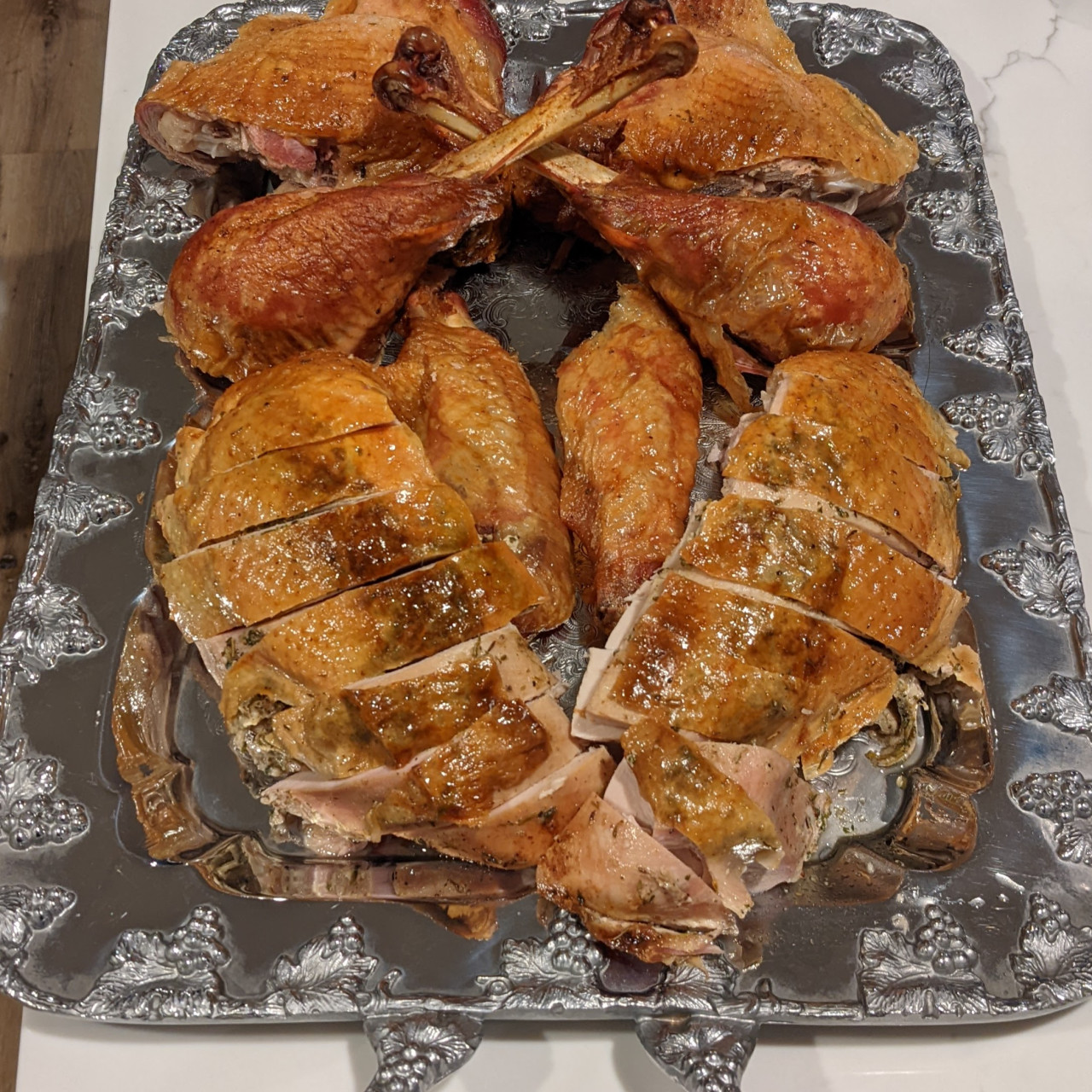 Quick, Crispy Skin (Spatchcocked) (Dry Brined) Turkey