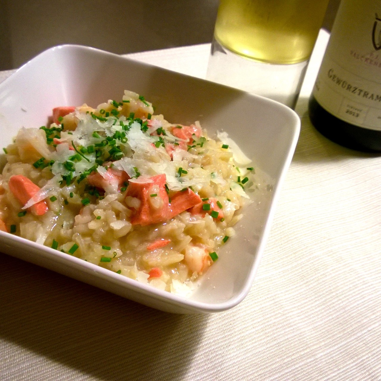 Risotto with Salmon and Shrimps