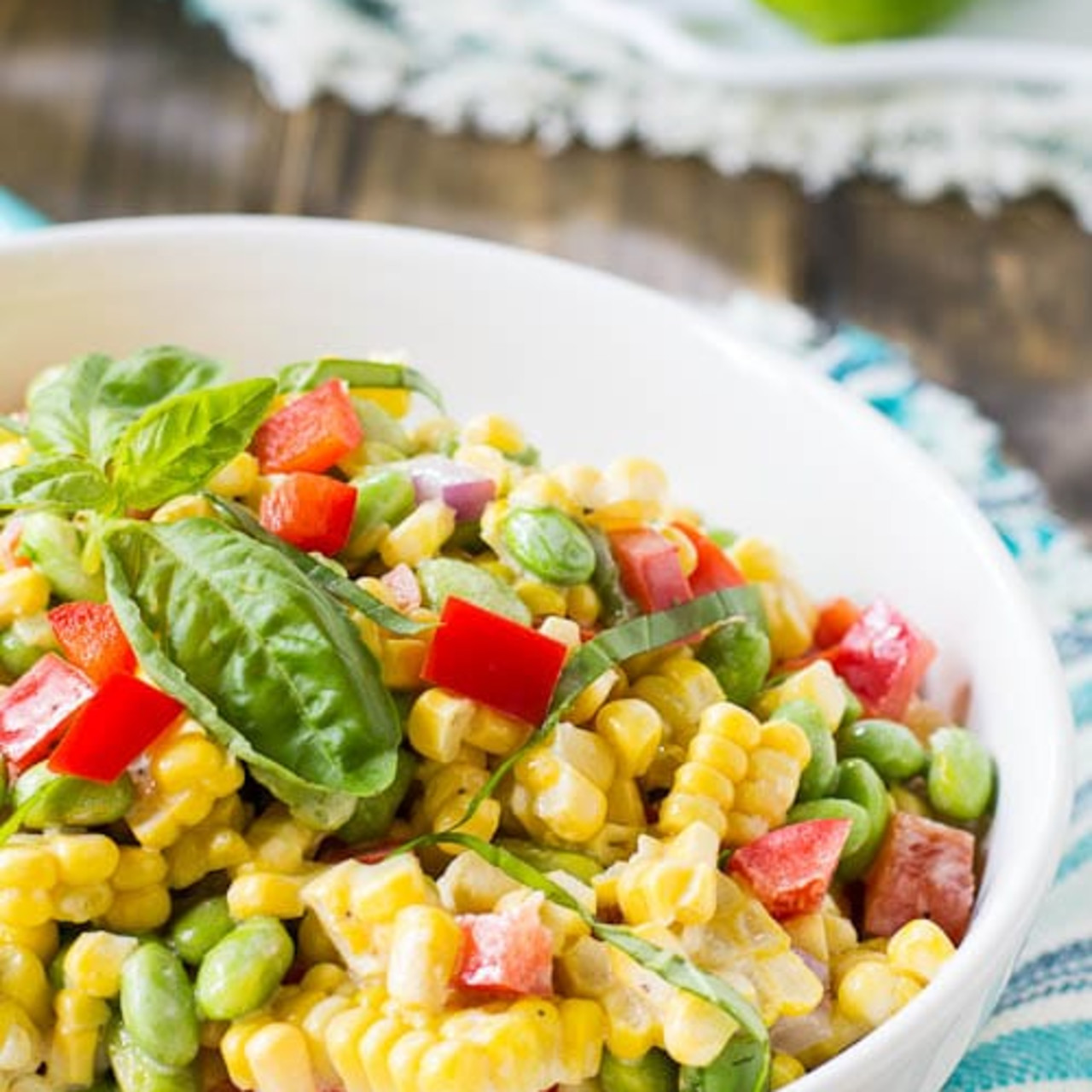 Roasted Corn and Edamame Salad