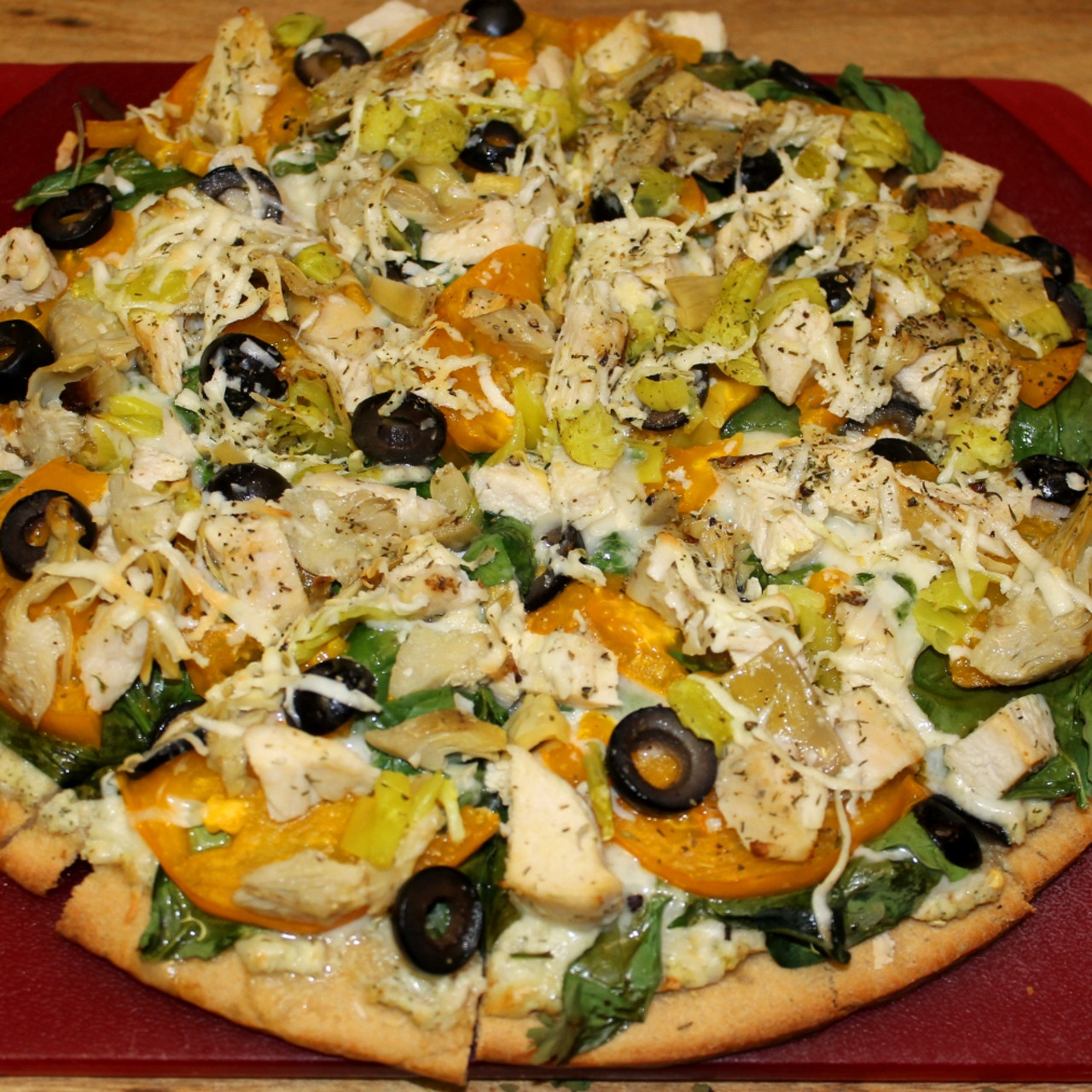 Ron's Dill Chicken Pizza