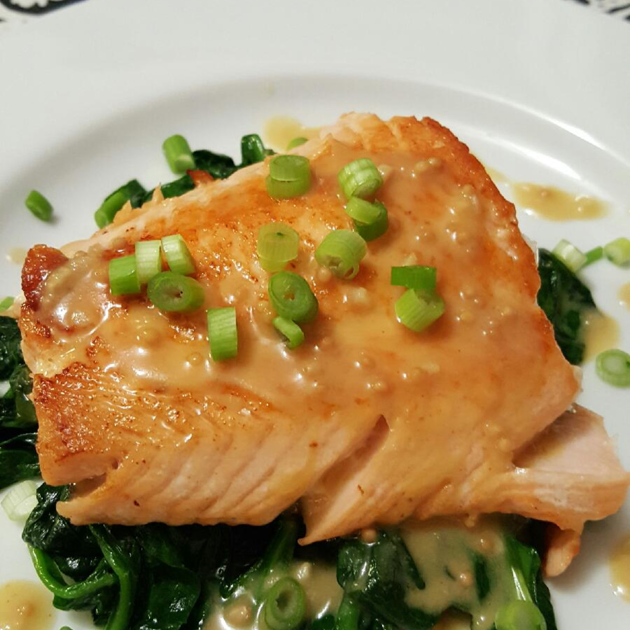 Salmon With Dijon Mustard Glaze