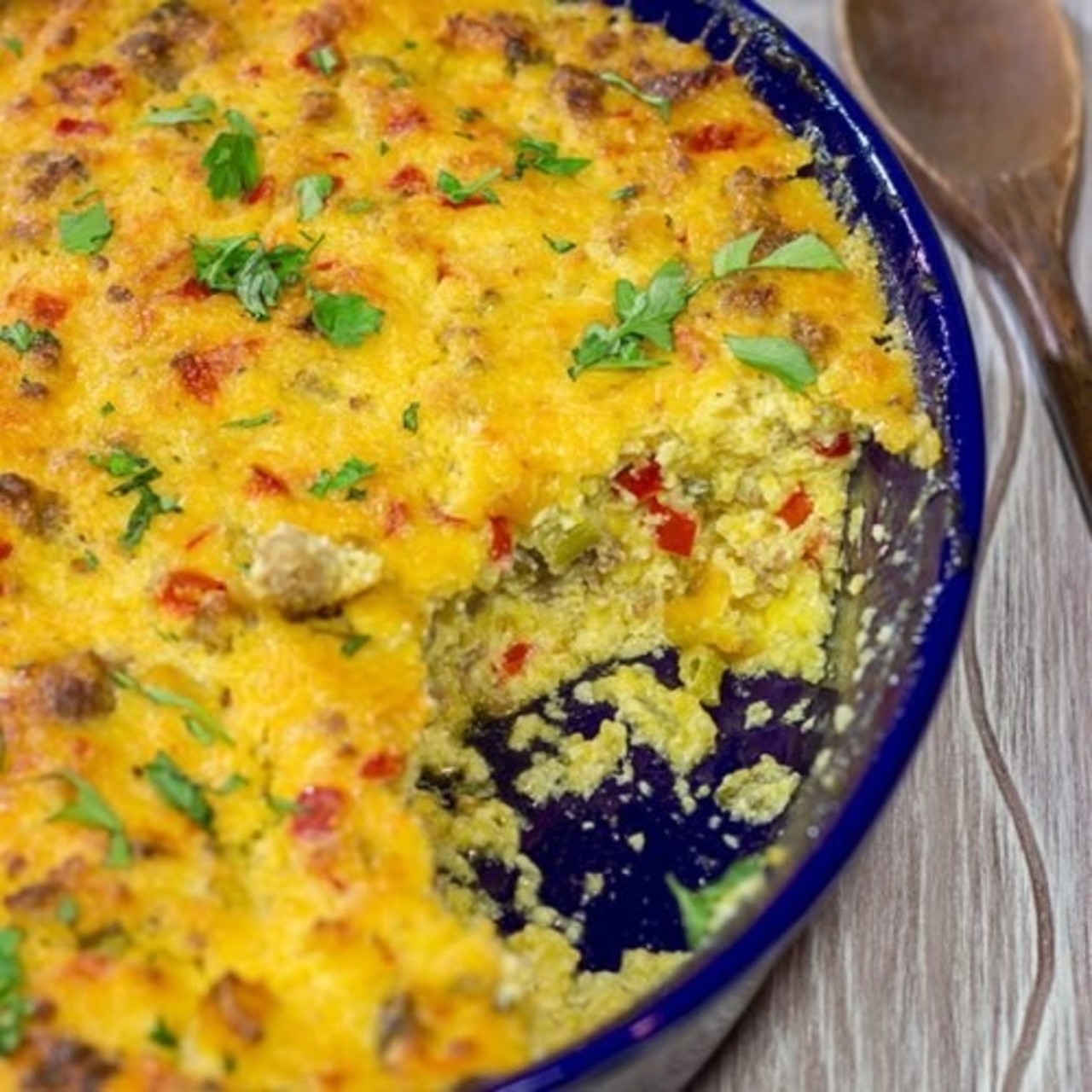 Sausage and Cheese Grits Casserole