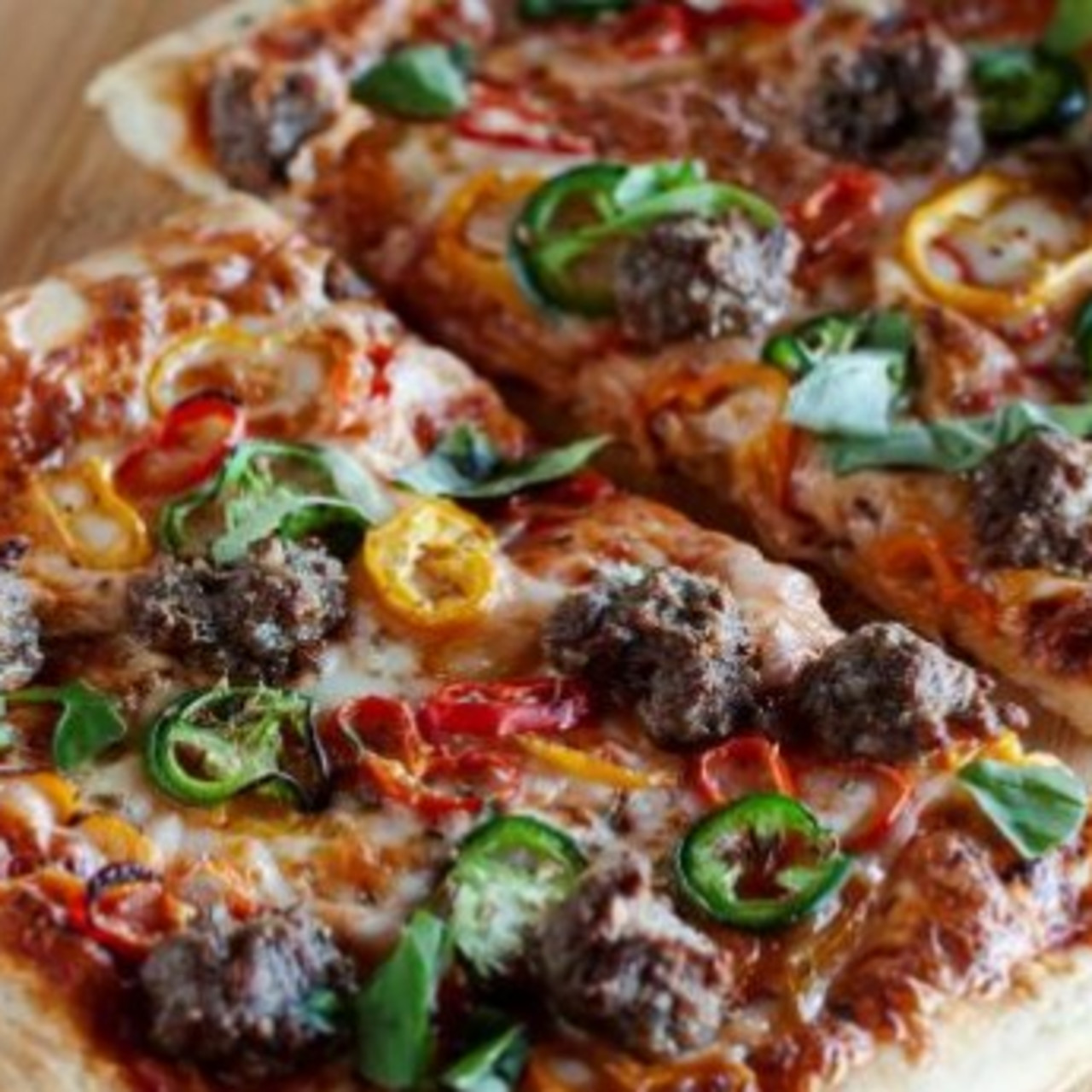 Sausage and Peppers Quarter Sheet Pan Pizza Recipe