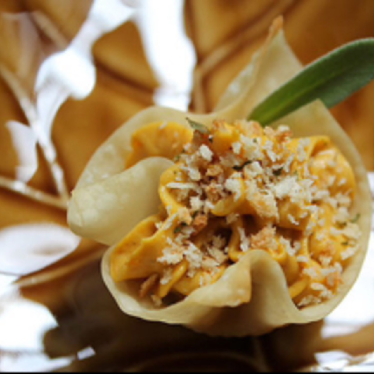 Savory Pumpkin Wonton Appetizers