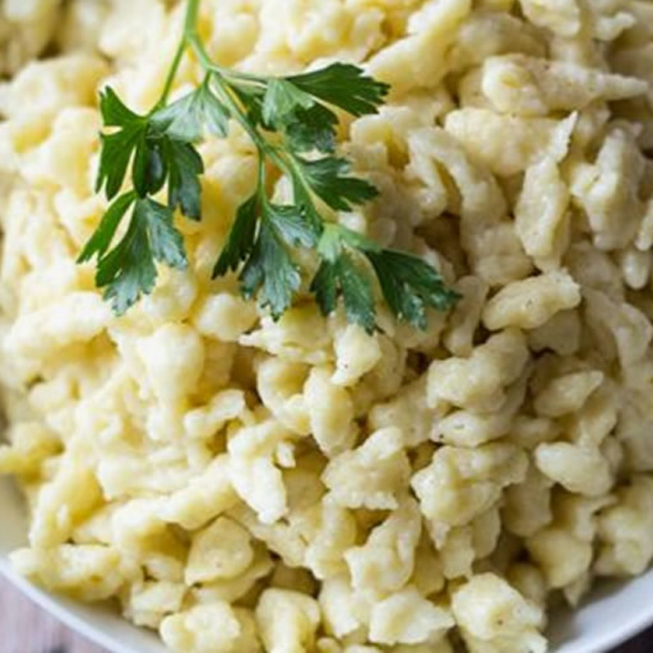 Side Dish Spaetzle using a Spaetzle Noodle Dumpling Maker