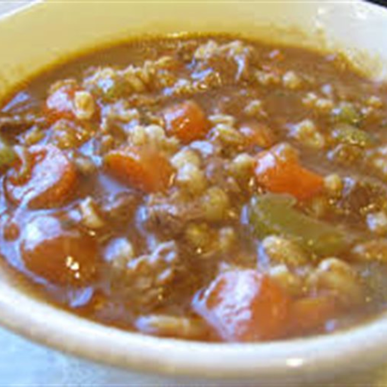 Slow Cooker Beef Barley Soup