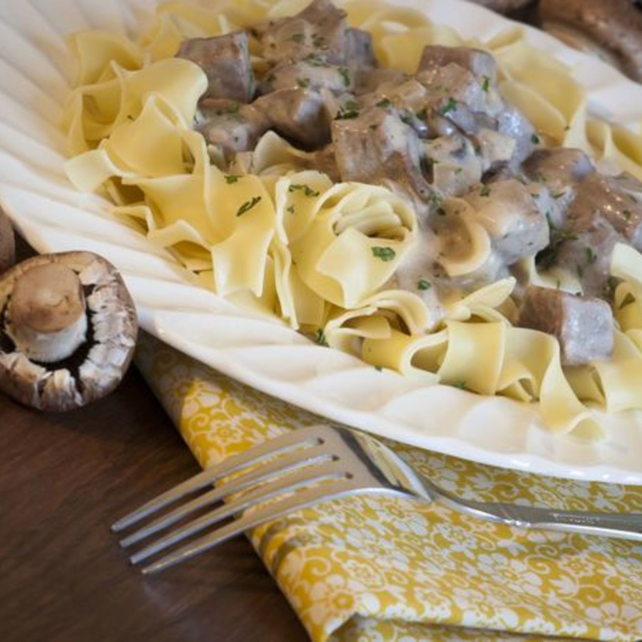 Slow Cooker Beef Stroganoff