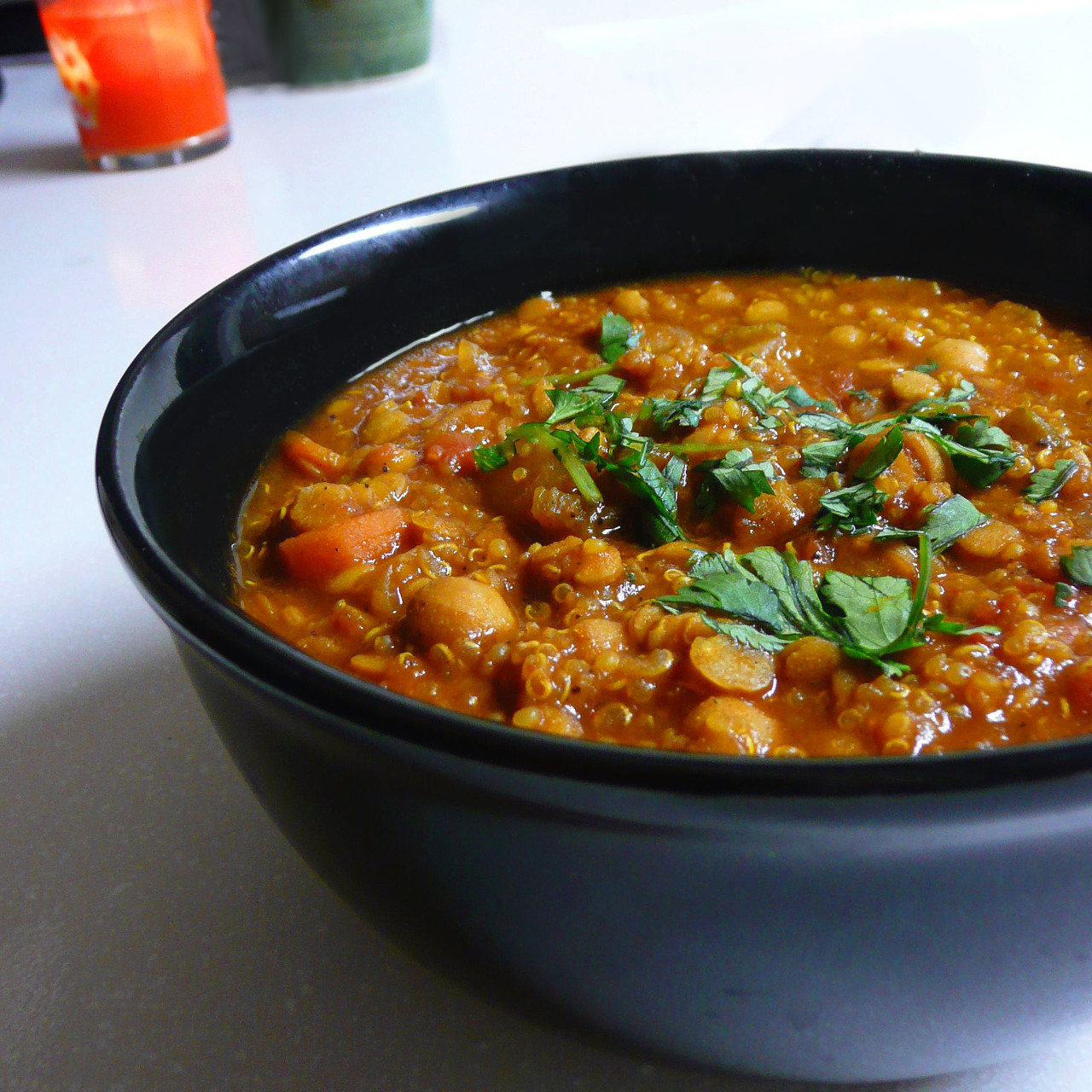 Slow Cooker Chicken Lentil Soup