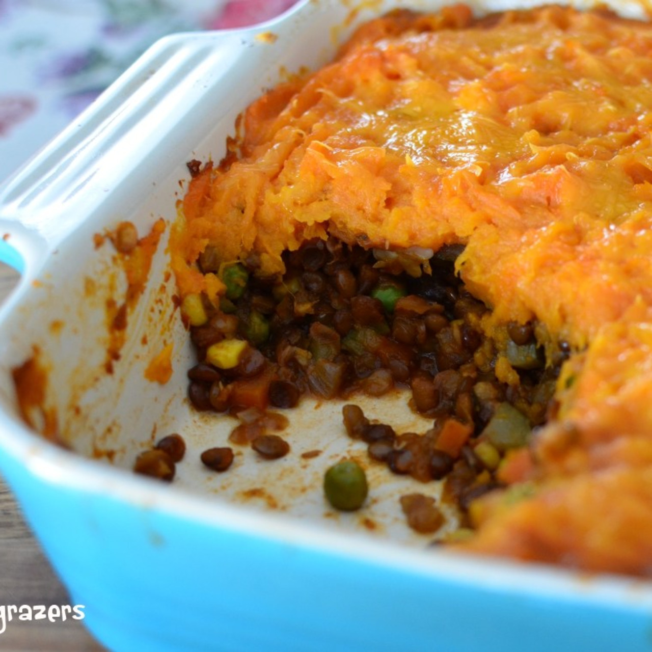 Slow cooker lentil shepherd's pie