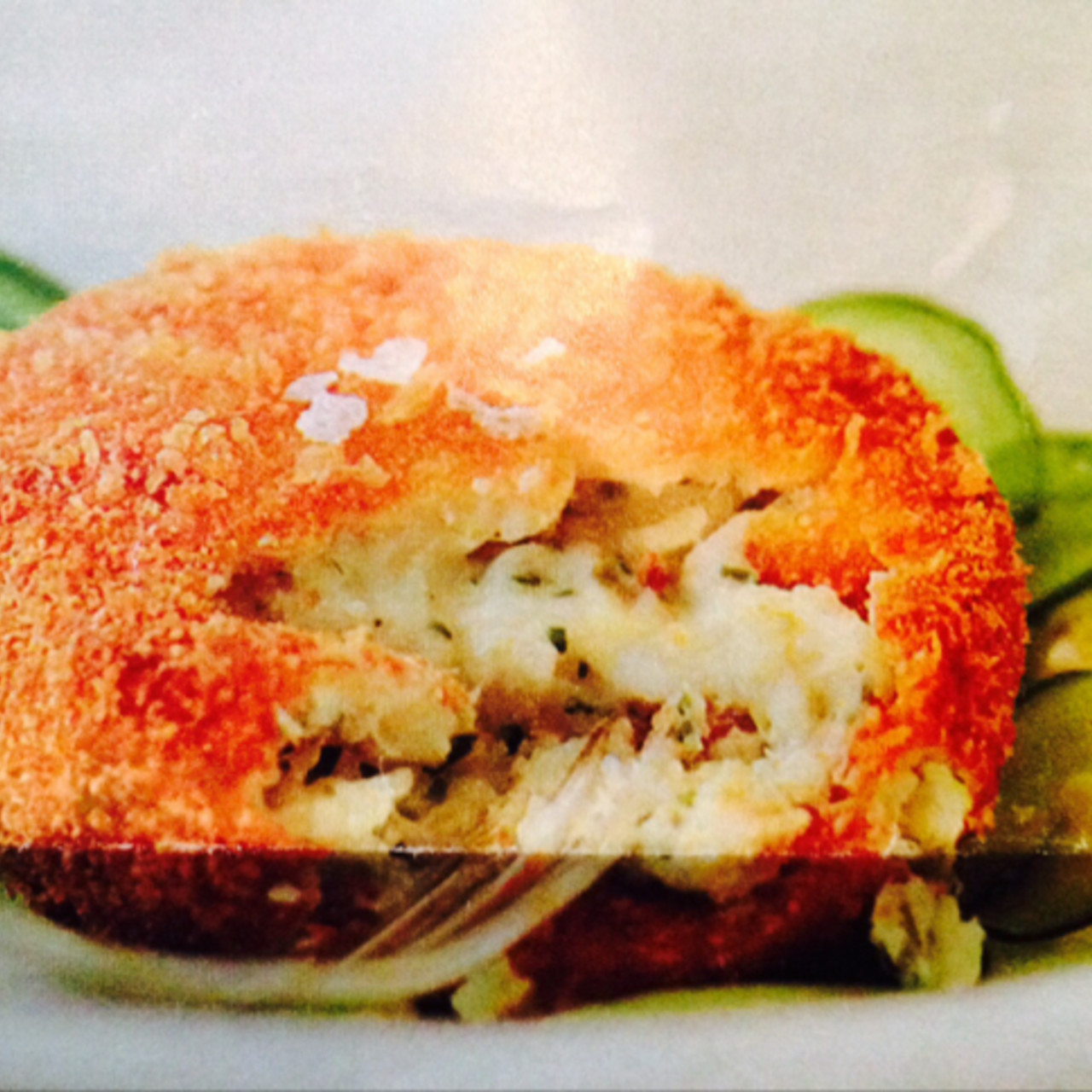 Smoked Haddock Fish Cakes with Pickled Cucumber