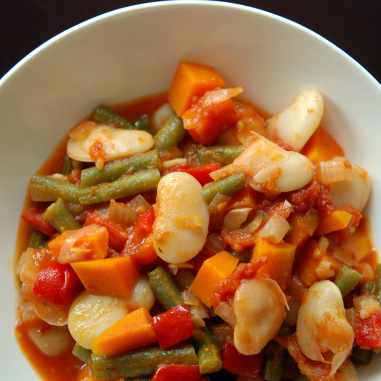 Spanish Green Bean and Lima Bean Stew