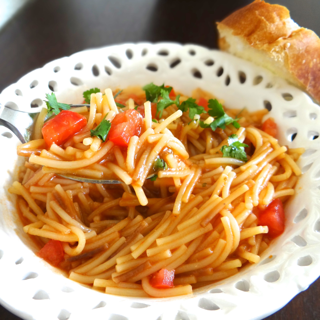 Fideo Soup With Canned Tomato Sauce