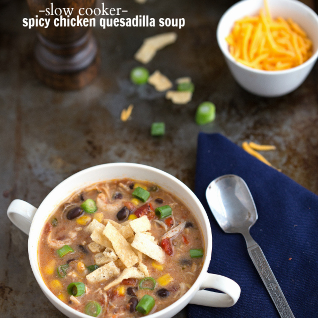 Spicy Chicken Quesadilla Soup