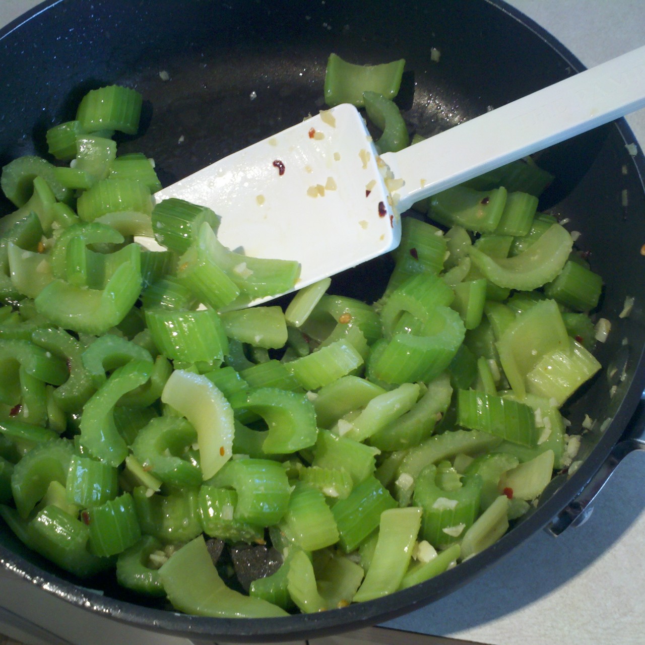 Spicy Sauteed Celery