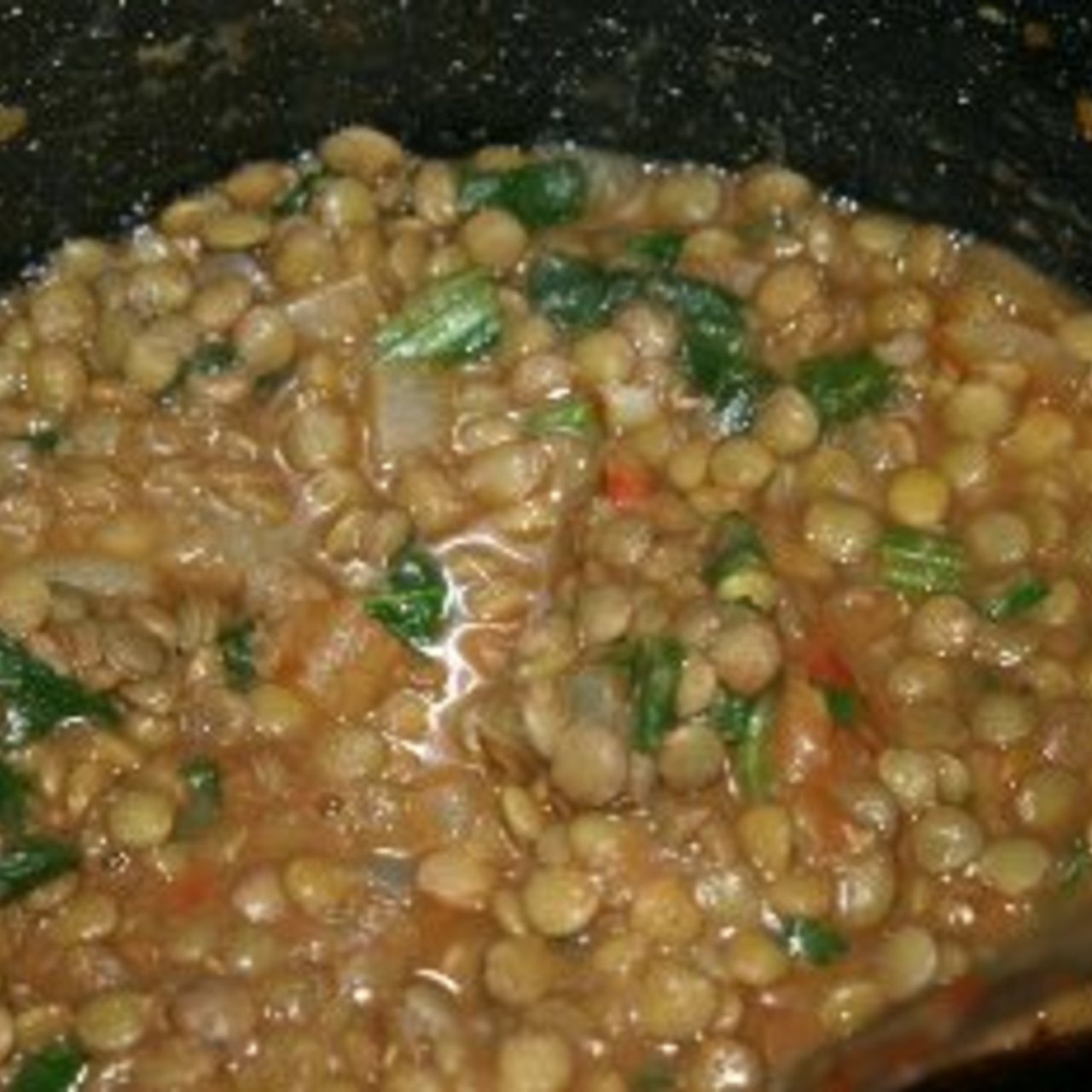 Spinach and Lentil Soup