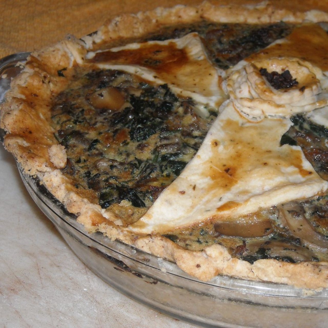 Spinach And Mushroom Quiche   Spinach And Mushroom Quiche 2 